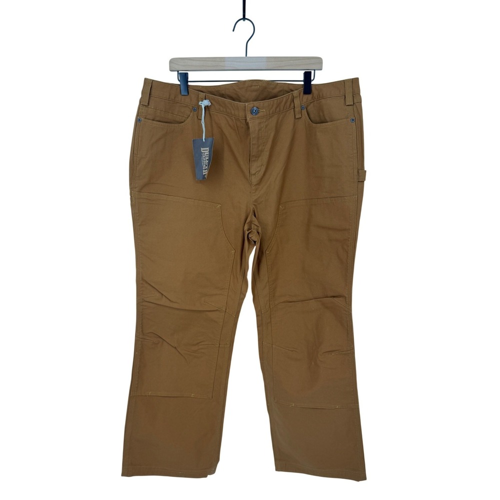 Duluth Trading Co Womens Fire Hose Work Pants Brown Size 20x29 NWT